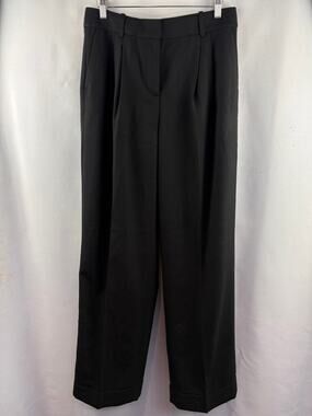Women’s J.Crew Size Tall 6 Black Pleated Dress Pants
